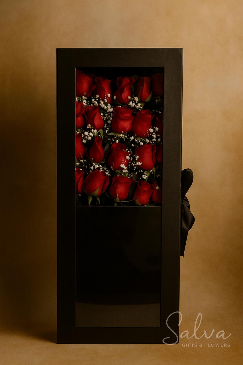 Caja de Rosas Romántica