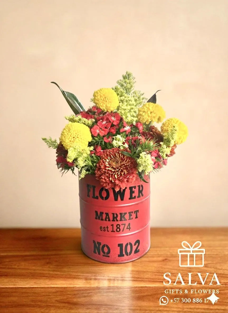 Flores En Barril