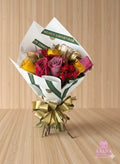 Bouquet Navidad Rosas Escarchadas