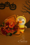 Flores Bouquet Halloween Pingüino Encantado