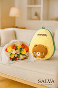 Regalo Completo Rosas Surtidas Y Aguacate