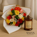 Regalo Rosas New York Y Vela De Soya
