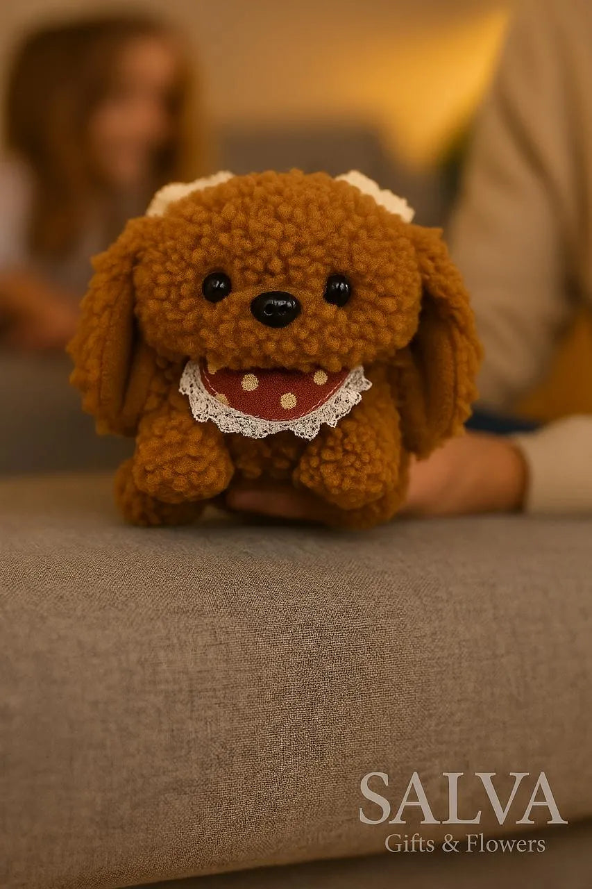 Peluche De Perrito Con Moñitas