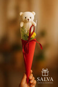Solitario Flor Amarilla Y Oso
